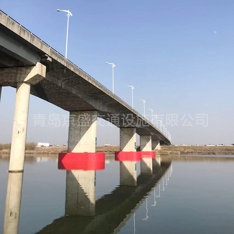 桥梁防撞，桥梁防撞设施，桥墩防撞，桥墩防撞设施，防撞护舷，桥墩防撞护舷，复合材料防撞设施，钢覆防撞圈设施，固定式防撞设施，自浮式钢覆复合材料，frp防撞圈，防撞圈-安徽阜阳颍上二桥防撞设施